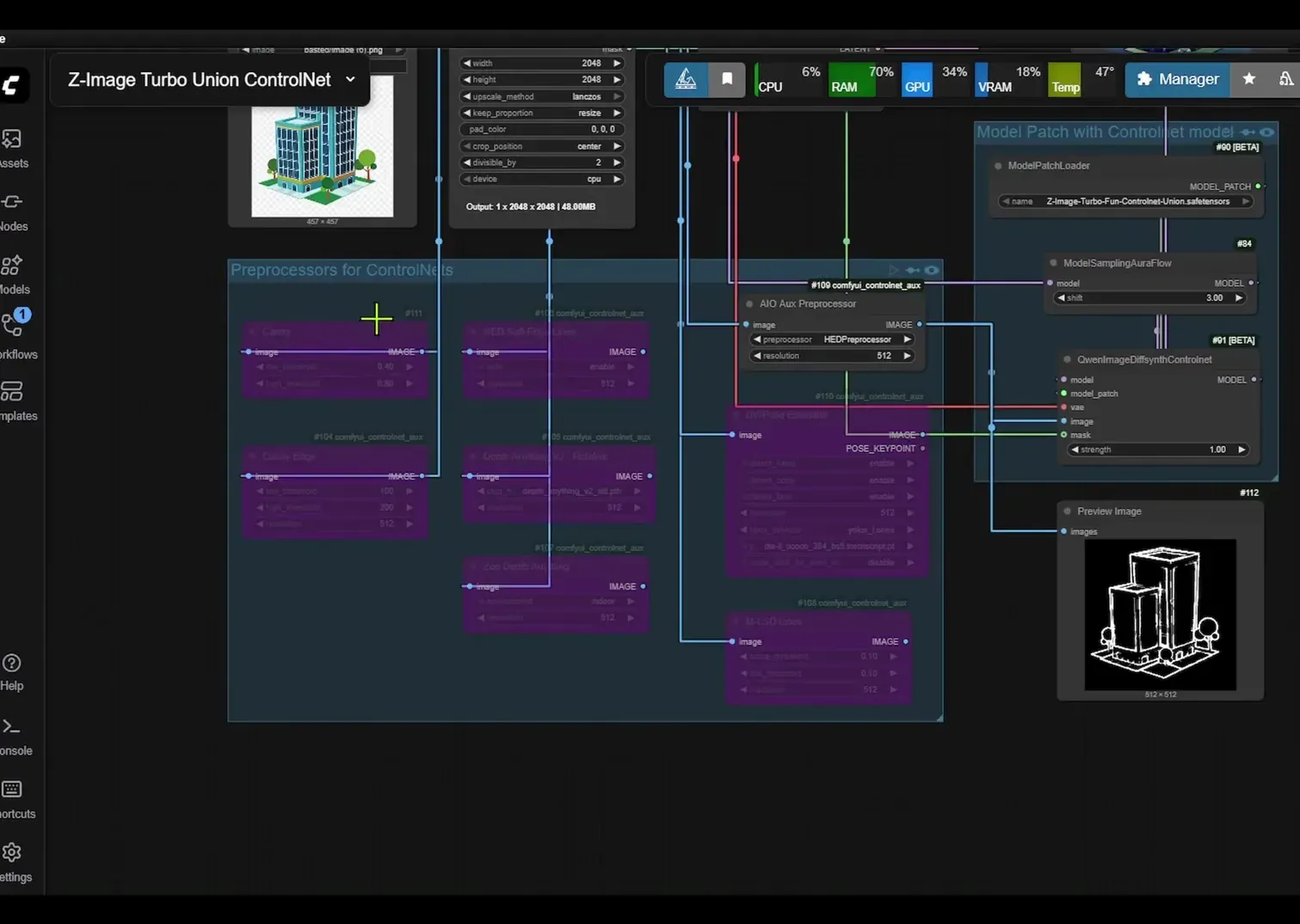 ComfyUI Guide: Z-Image Turbo ControlNet Workflow & Benchmarks screenshot 4