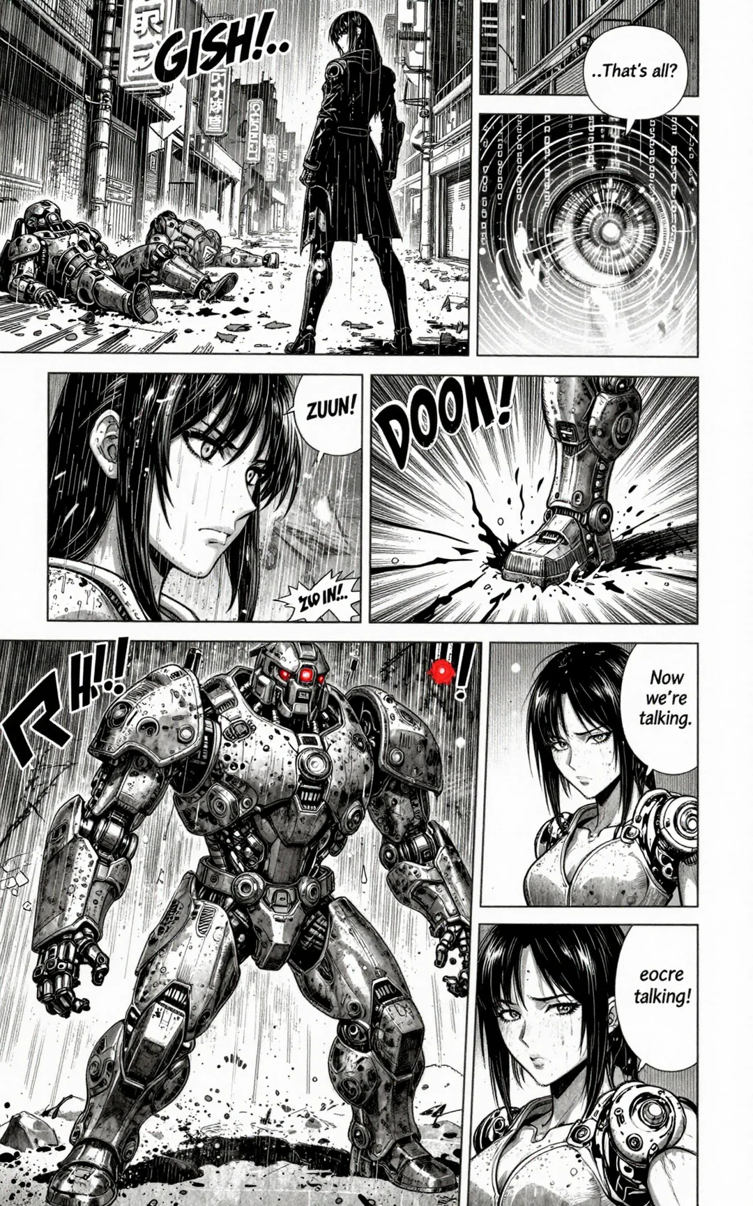 Z-Image Turbo comic generation example showing Page 1